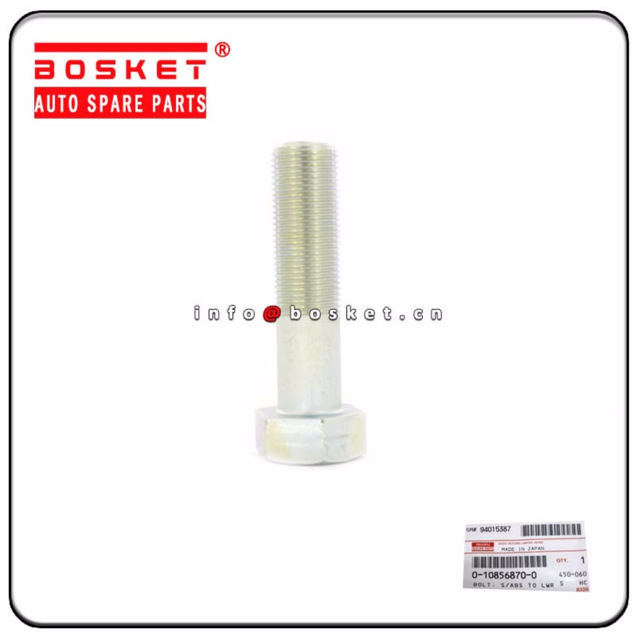 0-10856870-0 0-10806870-0 0108568700 0108068700 S/ABS To Lower Link Bolt Suitable for ISUZU NPR