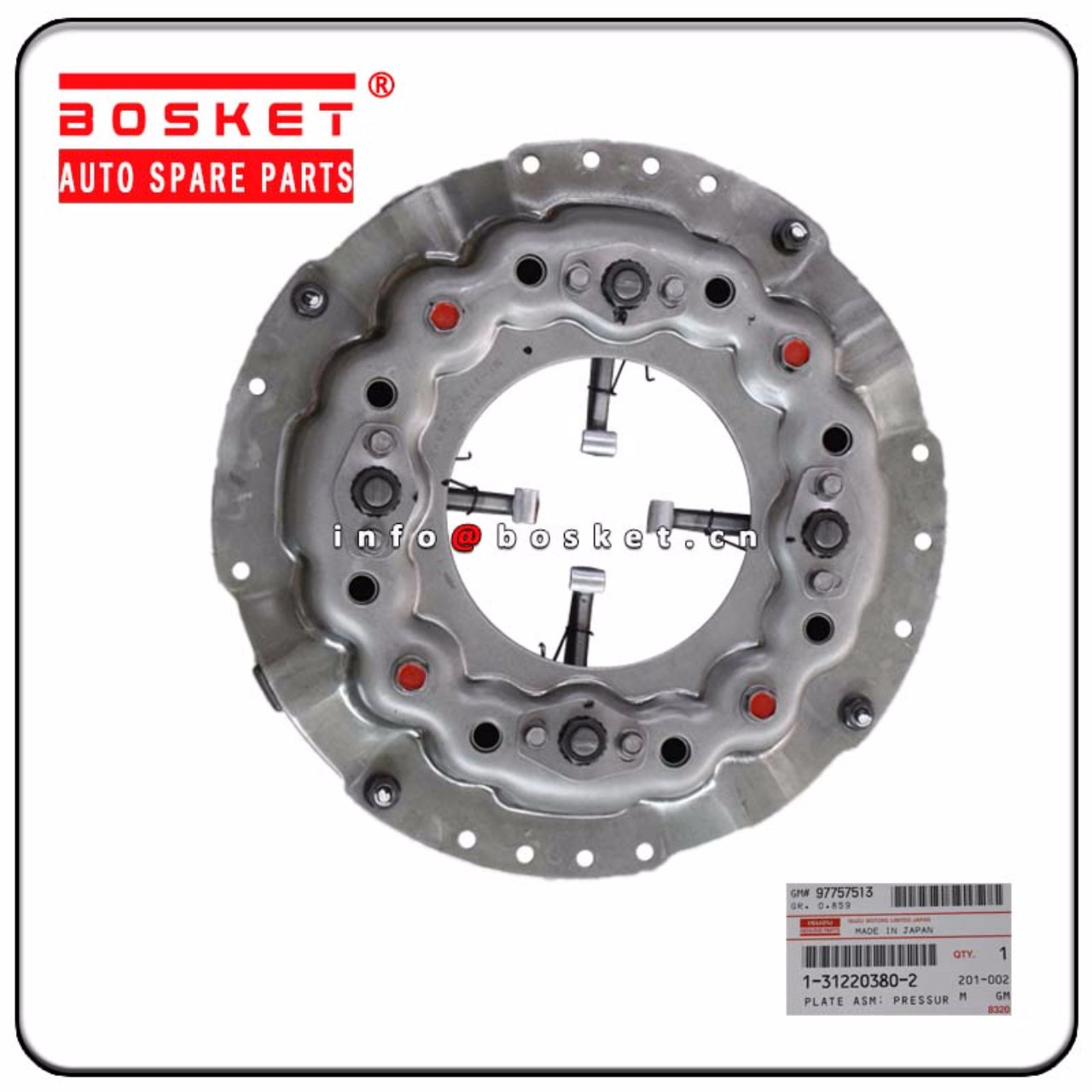 1-31220380-2 1-87610145-0 1312203802 1876101450 Clutch Pressure Plate Assembly Suitable for ISUZU 6S