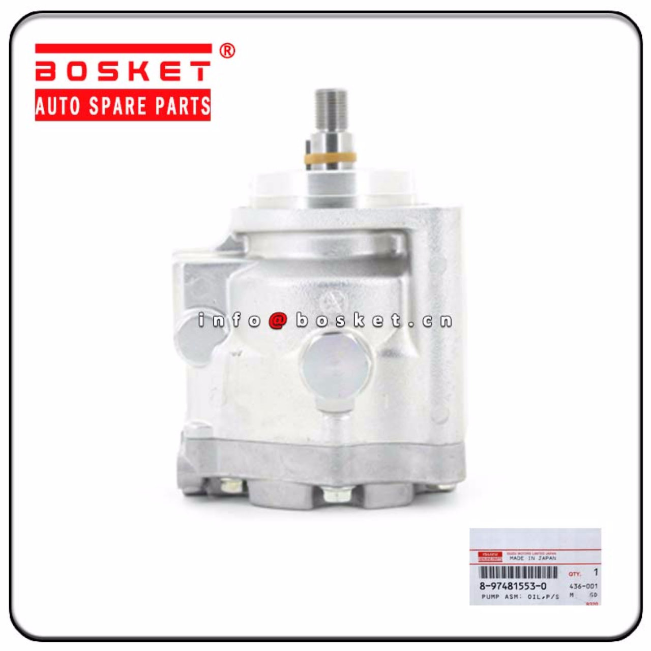 8974815530 1195006171 Power Steering Oil Pump Assembly Suitable for ISUZU CXZ