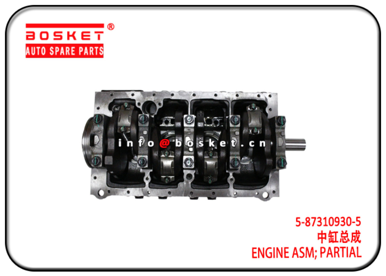 5-87310930-5 5873109305 Partial Engine Assembly Suitable for ISUZU NHR 4JB1T