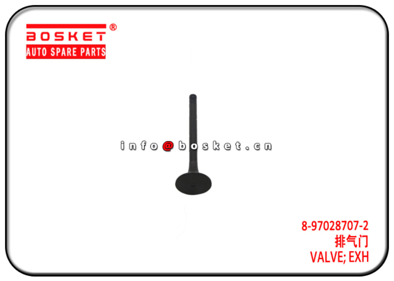 8-97028707-2 8970287072 Exhaust Valve Suitable for ISUZU NKR NPR 4BD1 4BG1