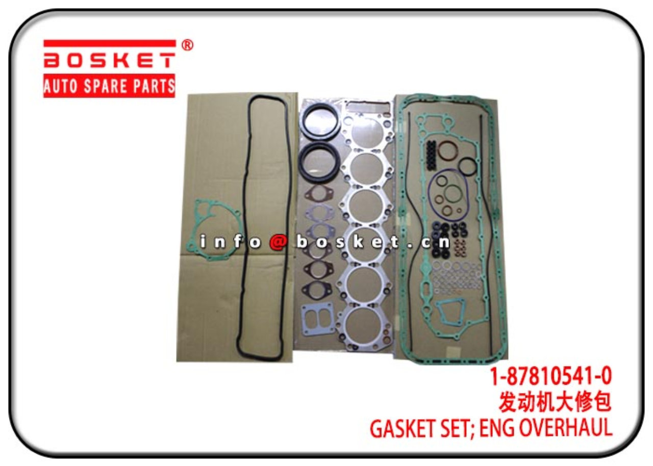 1-87810541-0 1878105410 Engine Overhaul Gasket Set Suitable for ISUZU 6SA1  Quick Details: For ISUZU