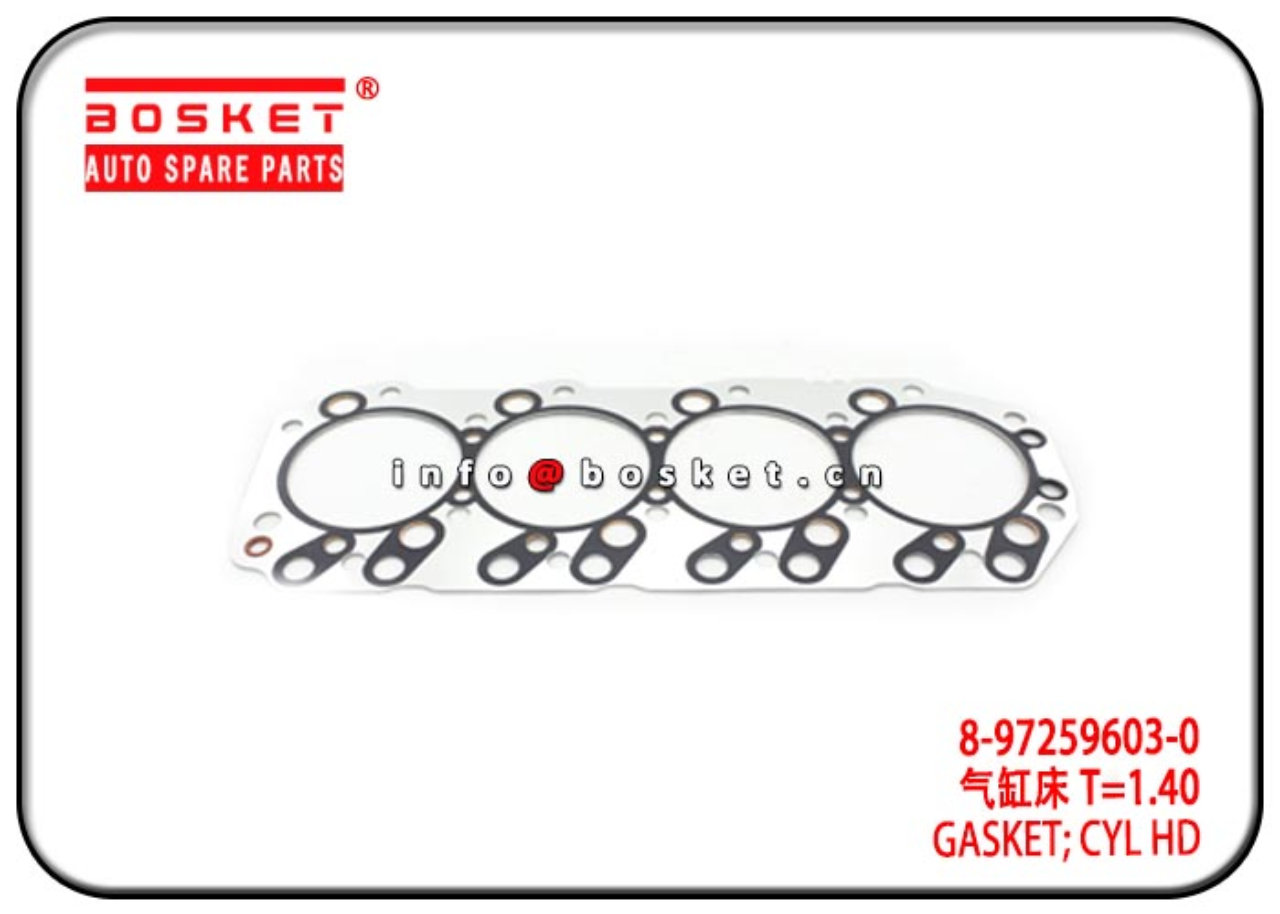 8-97259603-0 8972596030 Cylinder Head Gasket Suitable for ISUZU 4JH1 4KH1 NKR77 