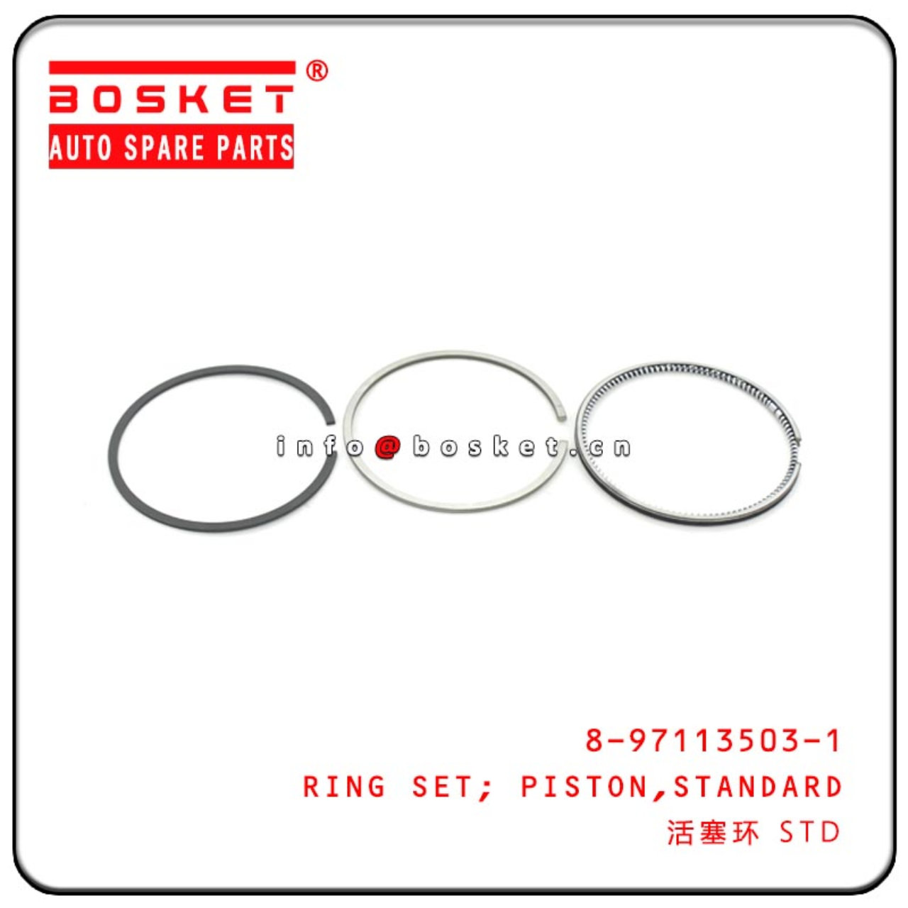  8-97113503-1 8971135031 Standard Piston Ring Set Suitable For ISUZU 3LD1 3LD2 XD