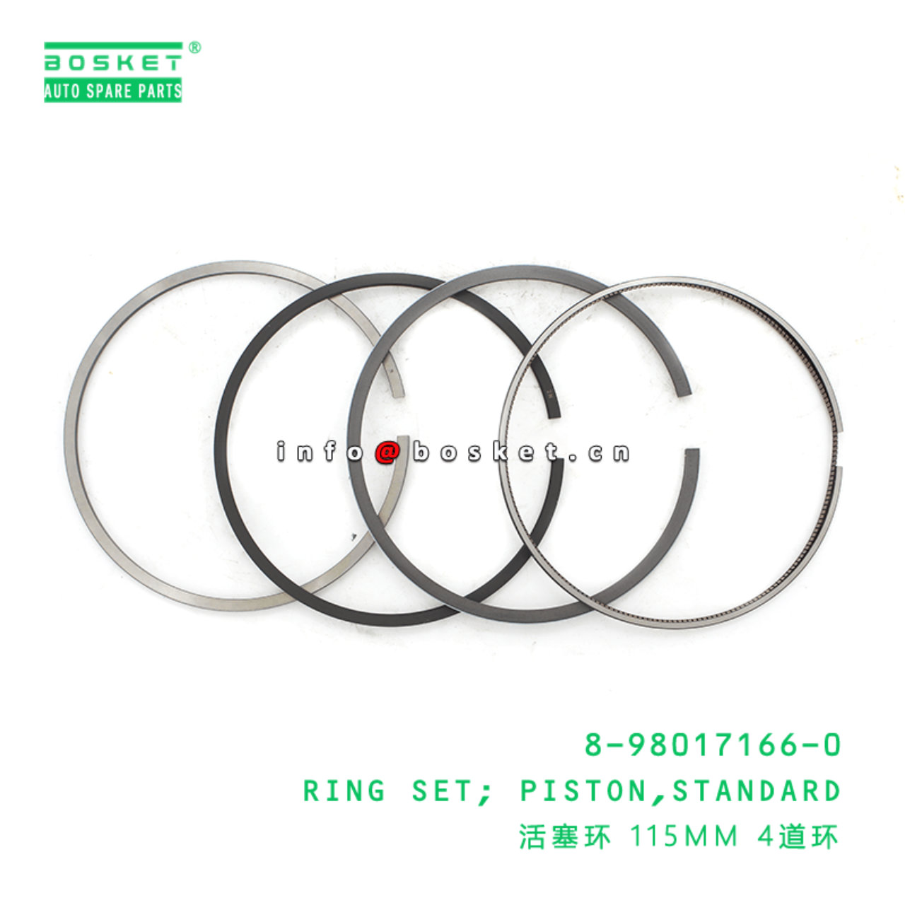 8980171660 8-98017166-0 Standard Piston Ring Set Suitable for ISUZU XE 4HK1 6HK1