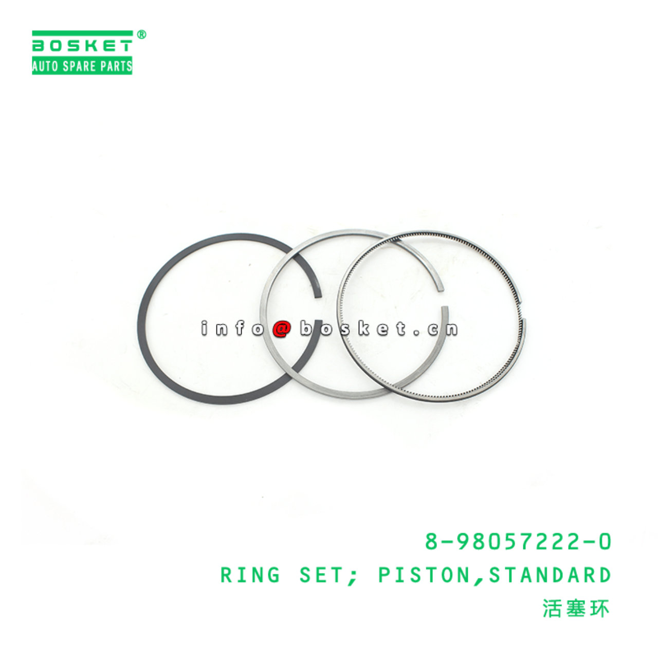 8-98057222-0 Standard Piston Ring Set 8980572220 Suitable for ISUZU XD 4JJ1