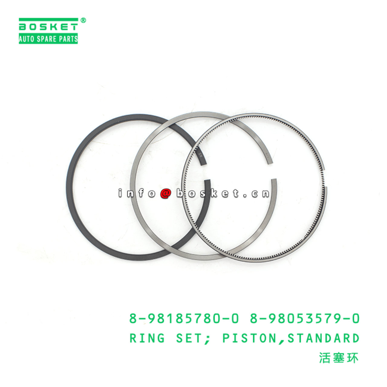 8-98185780-0 8-98053579-0 Standard Piston Ring Set 8981857800 8980535790 Suitable for ISUZU NLR85 4J