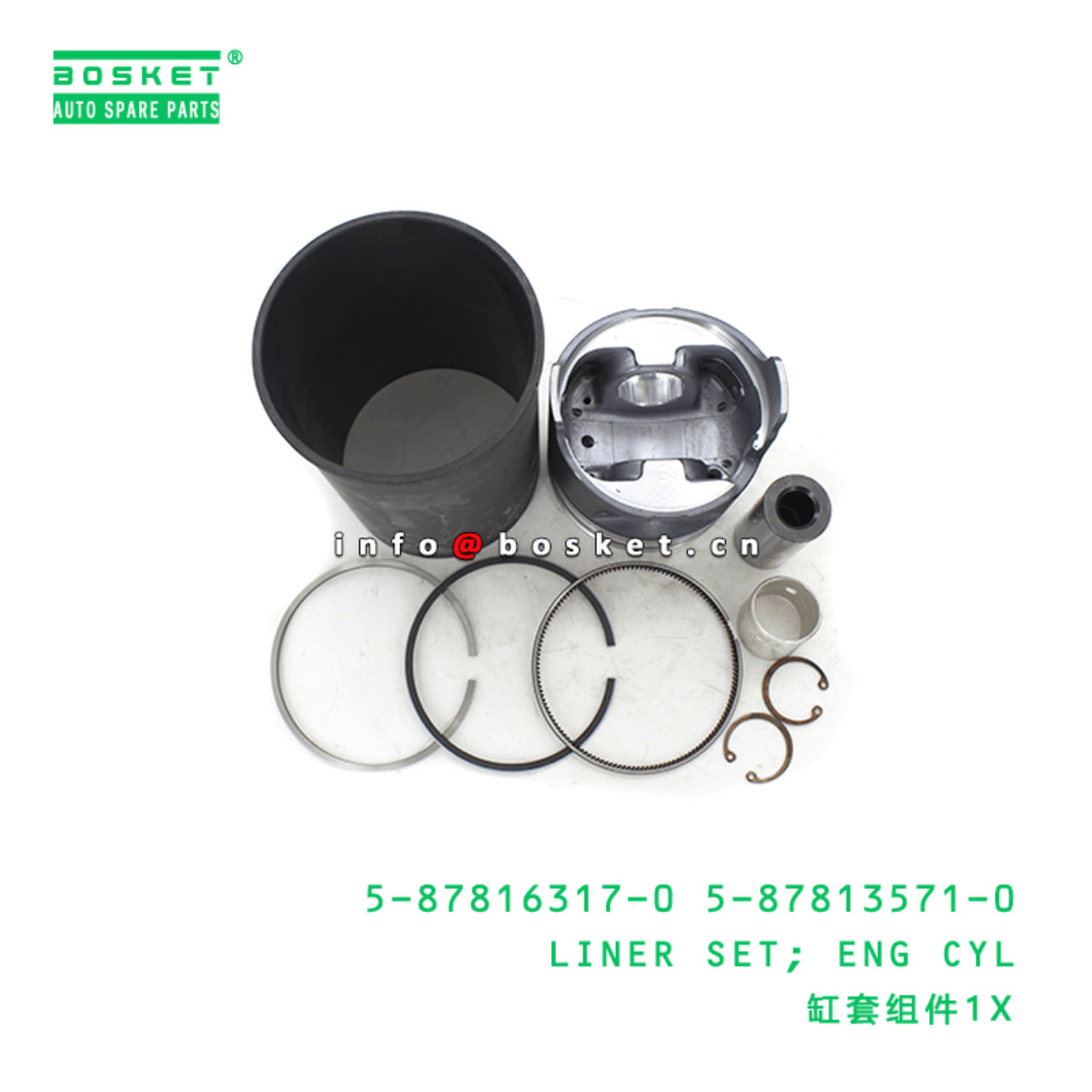 5-87816317-0 5-87813571-0 Engine Cylinder Liner Set 5878163170 5878135710 Suitable for ISUZU NPR 4HG