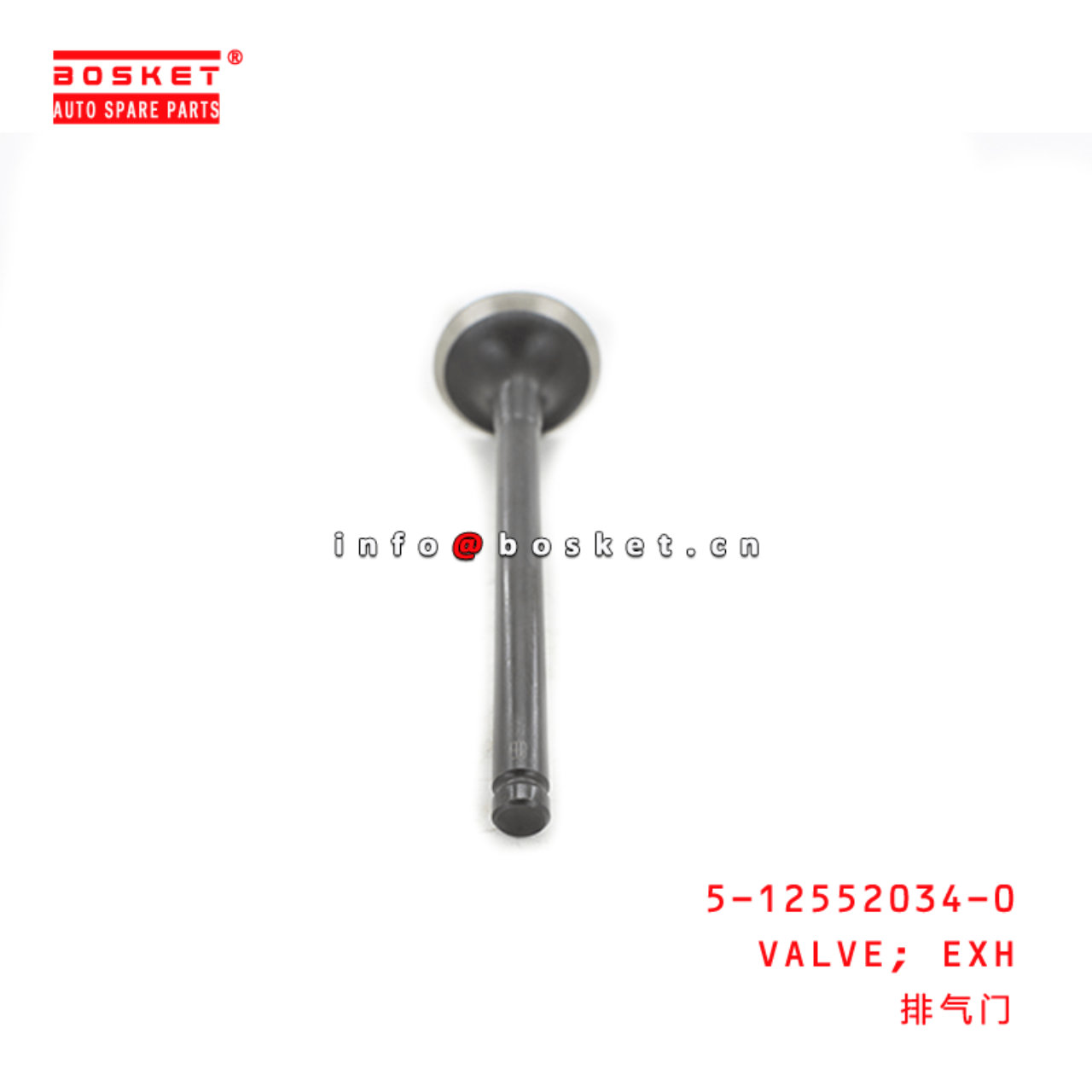 5-12552034-0 Exhaust Valve Suitable for ISUZU C240 5125520340