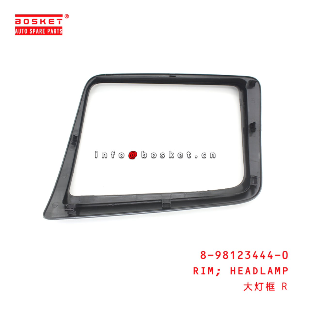 8-98123444-0 Head Lamp Rim suitable for ISUZU CYZ52K 6WG1 8981234440