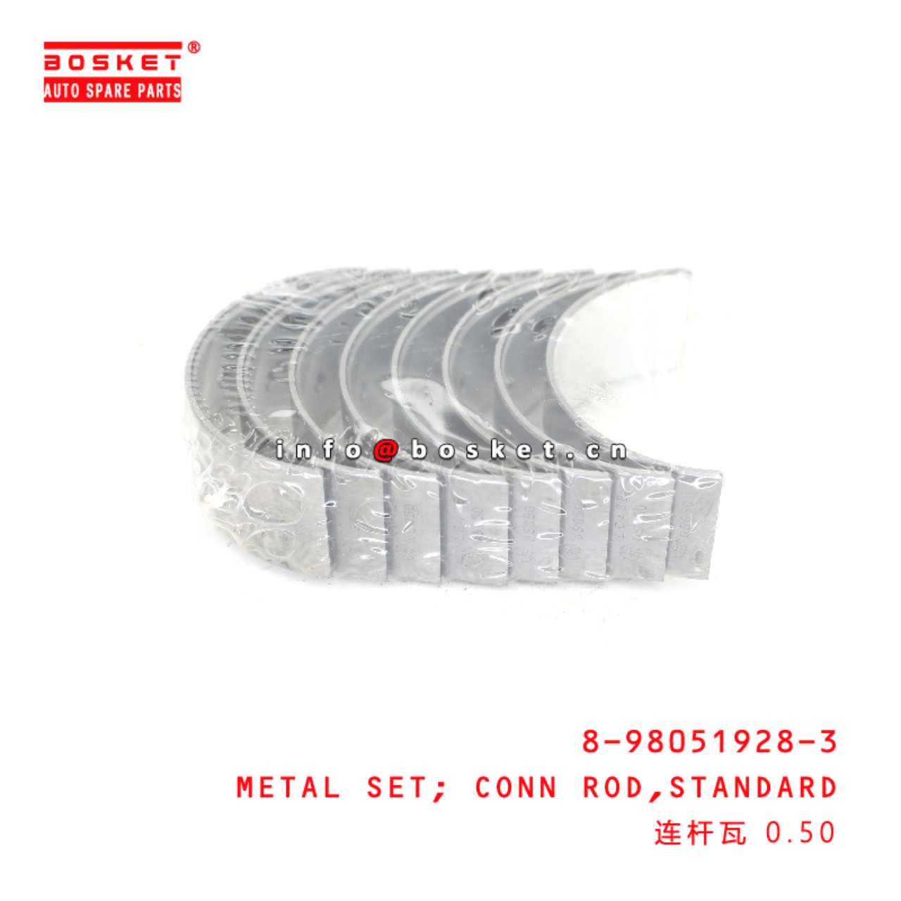 8-98051928-3 Standard Connecting Rod Metal Set suitable for ISUZU 4LE1 8980519283
