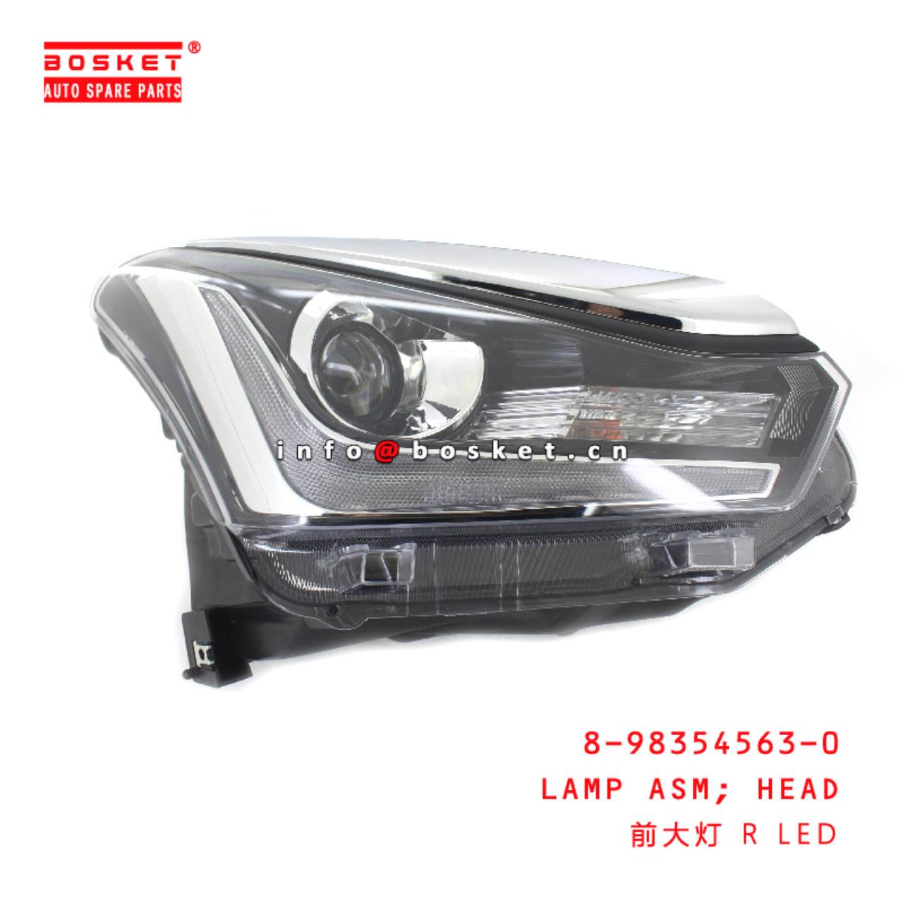 8-98354563-0 Head Lamp Assembly suitable for ISUZU DMAX2019  8983545630