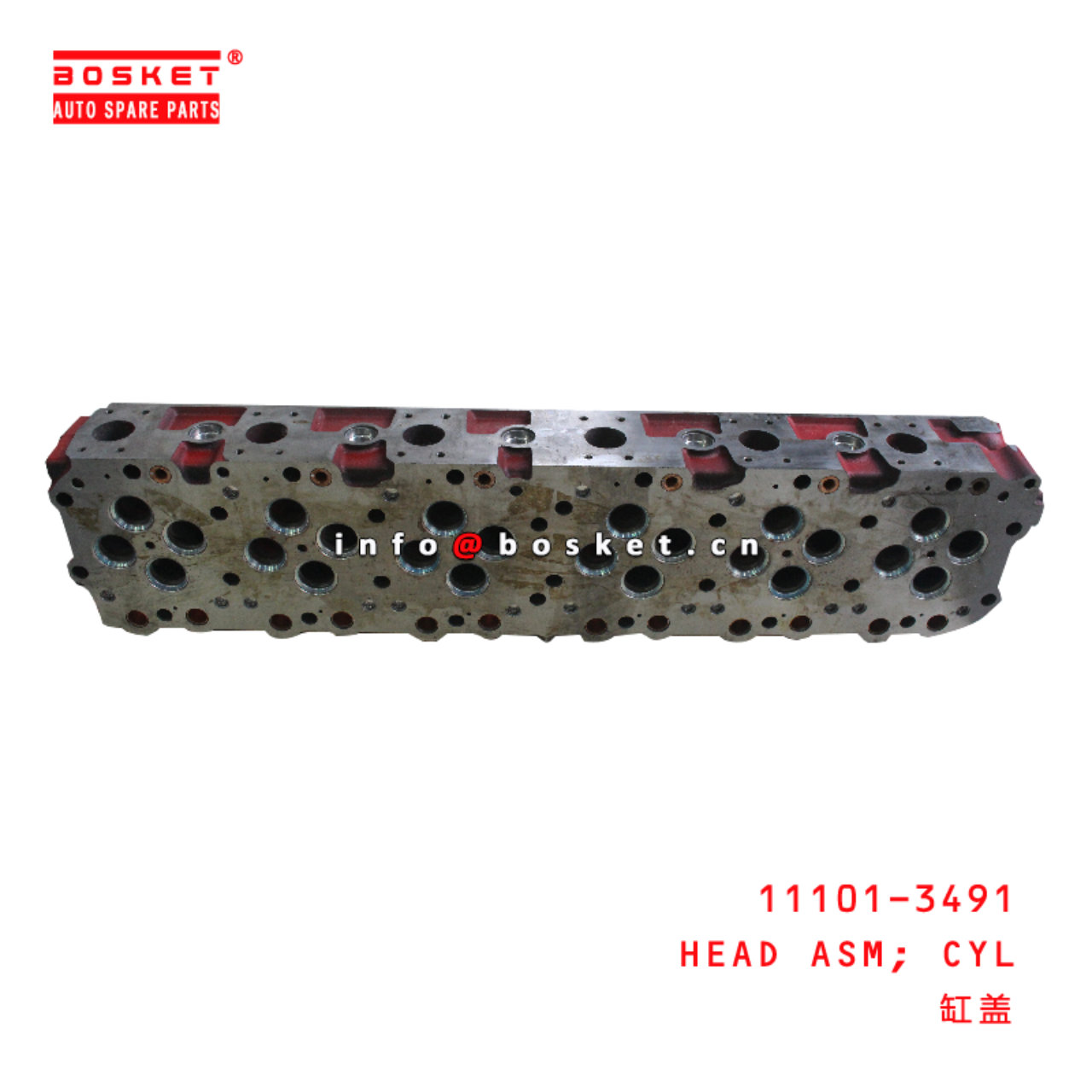 11101-3491 Cylinder Head Assembly suitable for ISUZU HINO K13CT