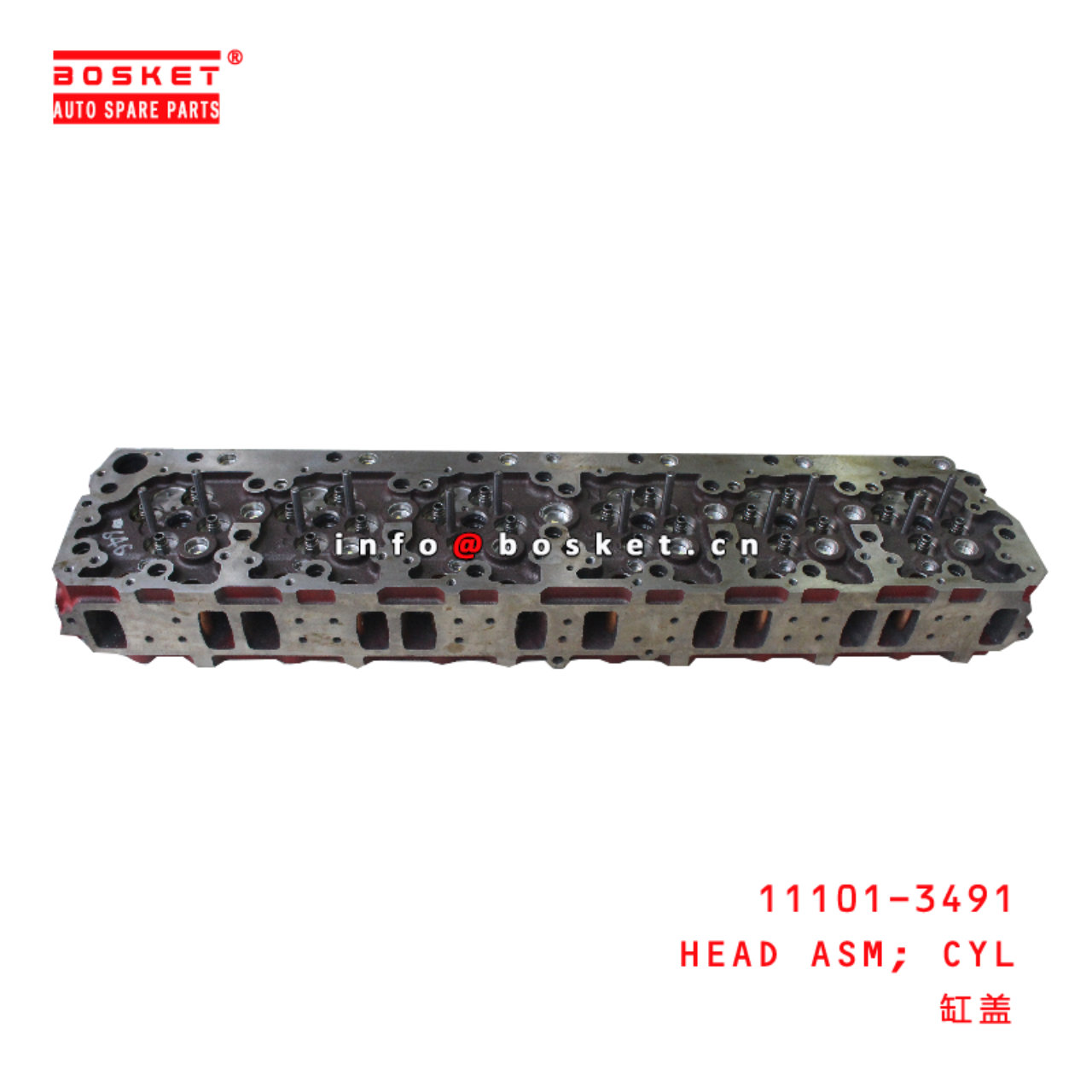 11101-3491 Cylinder Head Assembly suitable for ISUZU HINO K13CT