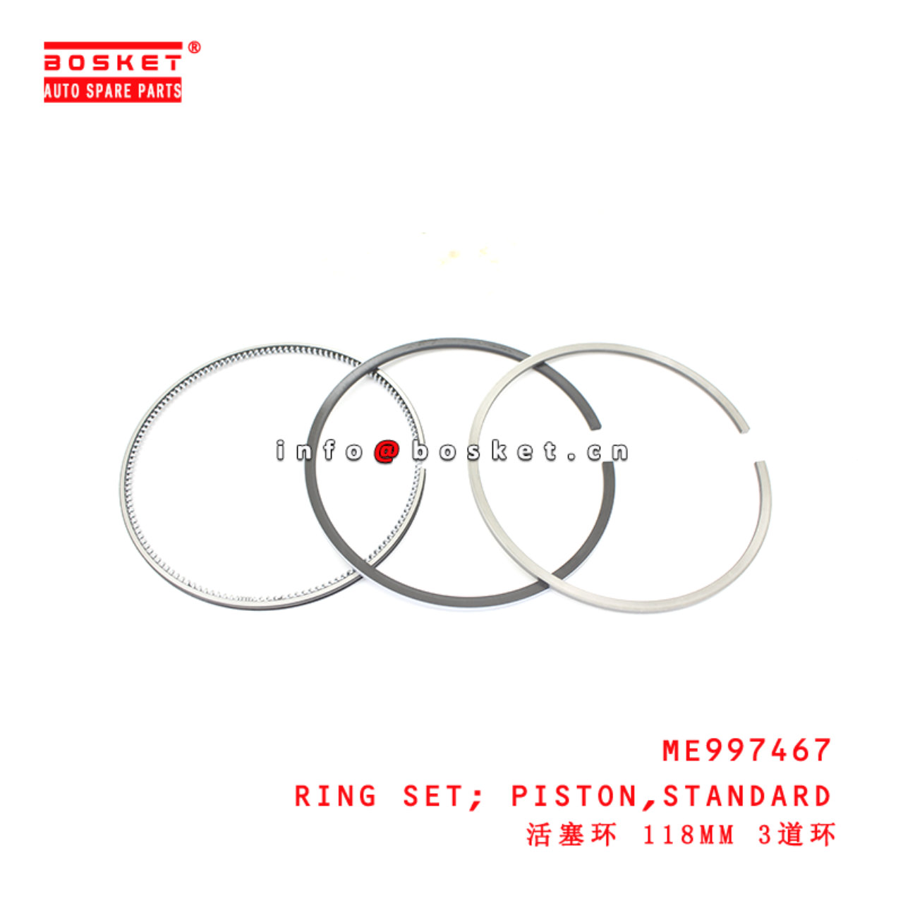 ME997467 Standard Piston Ring Set suitable for ISUZU  6D16