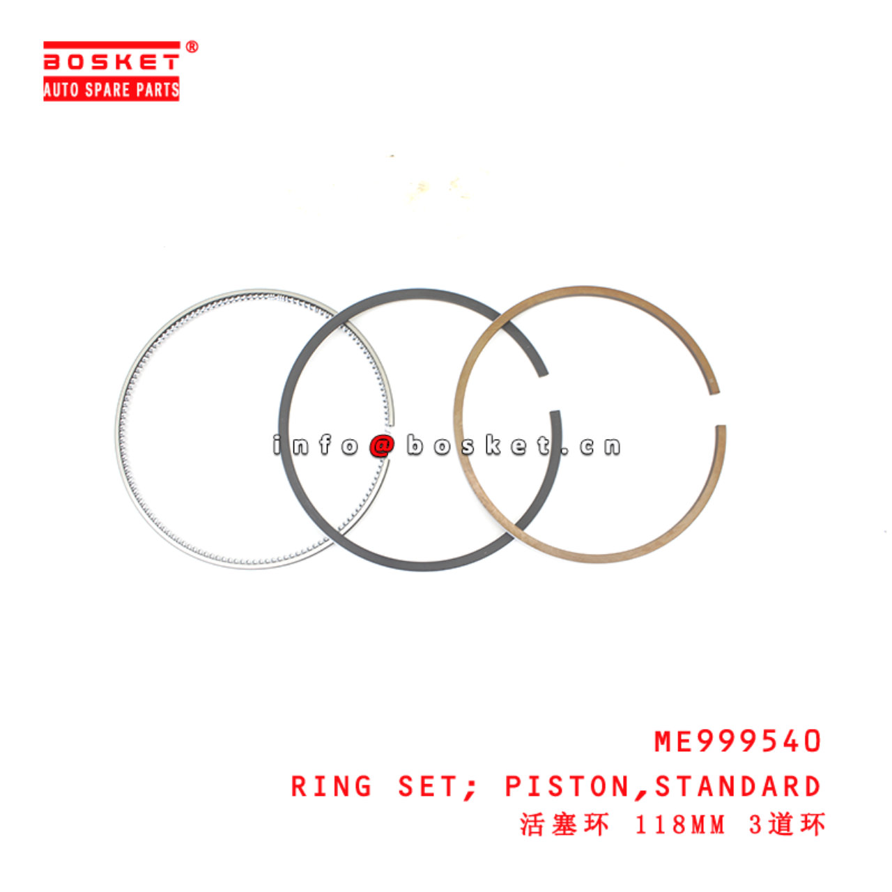 ME999540 Standard Piston Ring Set suitable for ISUZU  6D16