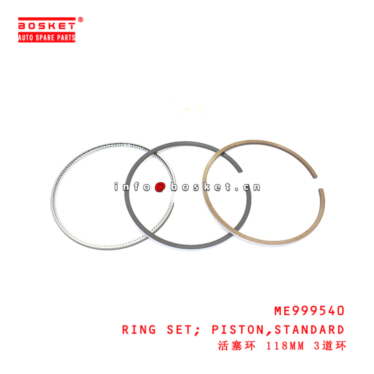 ME999540 Standard Piston Ring Set suitable for ISUZU  6D16