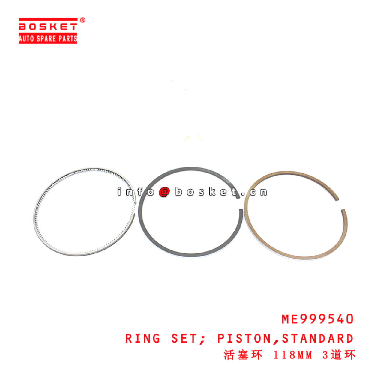 ME999540 Standard Piston Ring Set suitable for ISUZU  6D16