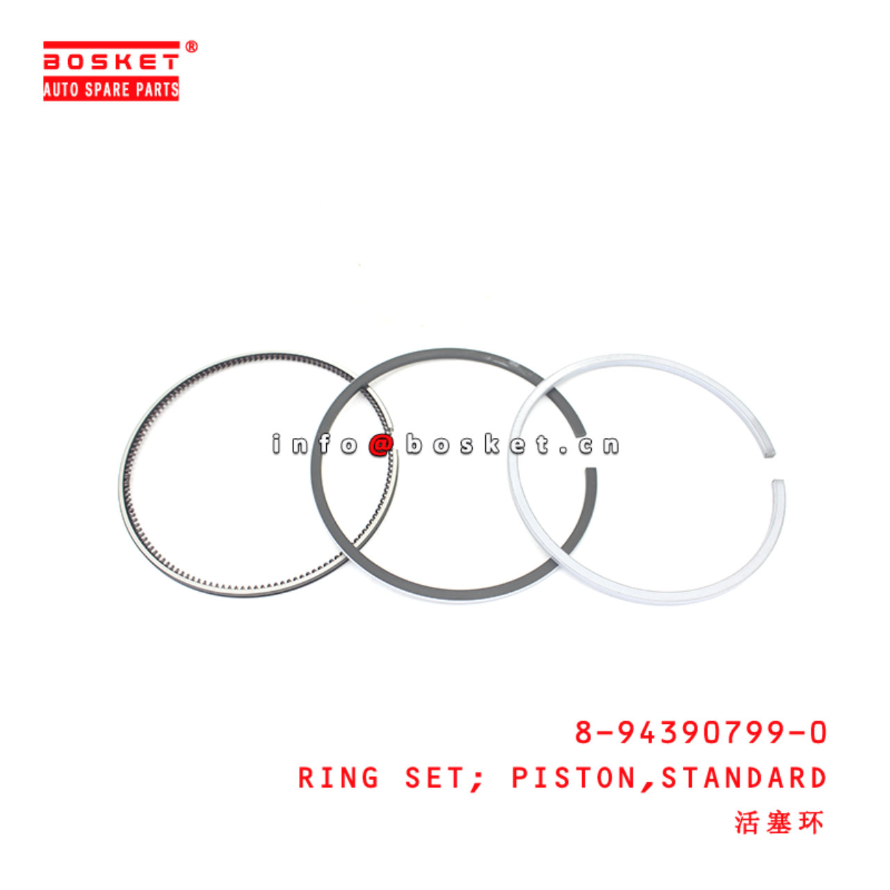 8-94390799-0 Standard Piston Ring Set suitable for ISUZU FRR33 6HH1