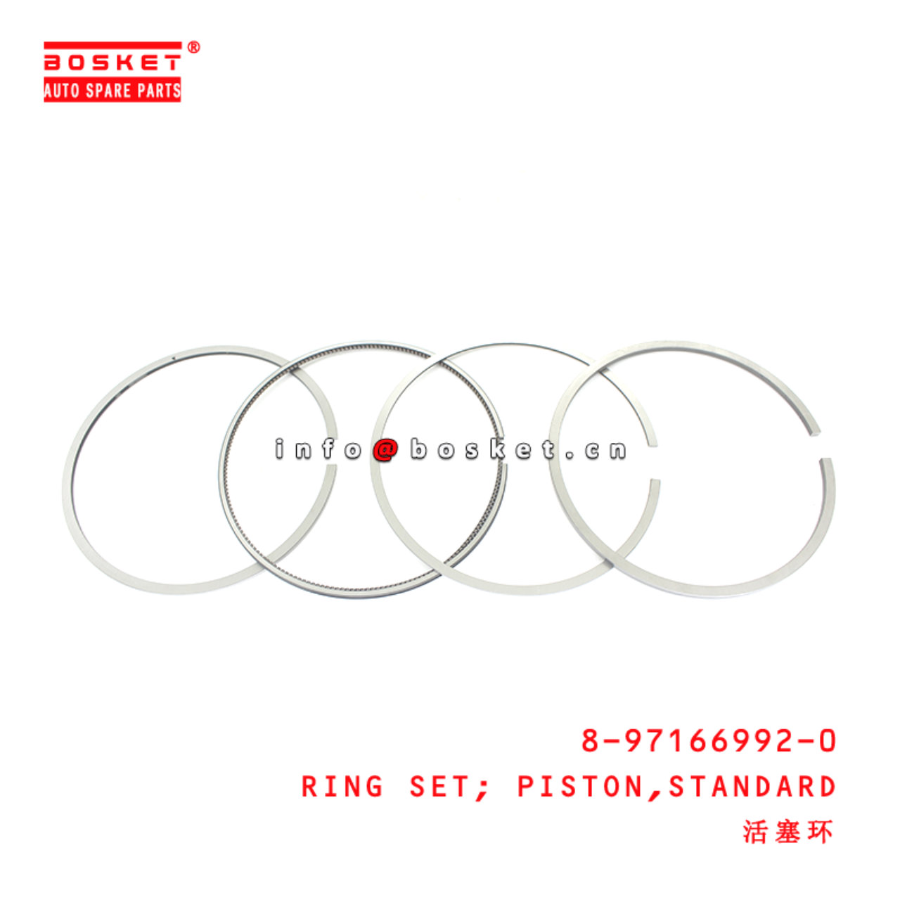 8-97166992-0 Standard Piston Ring Set suitable for ISUZU  4HE1