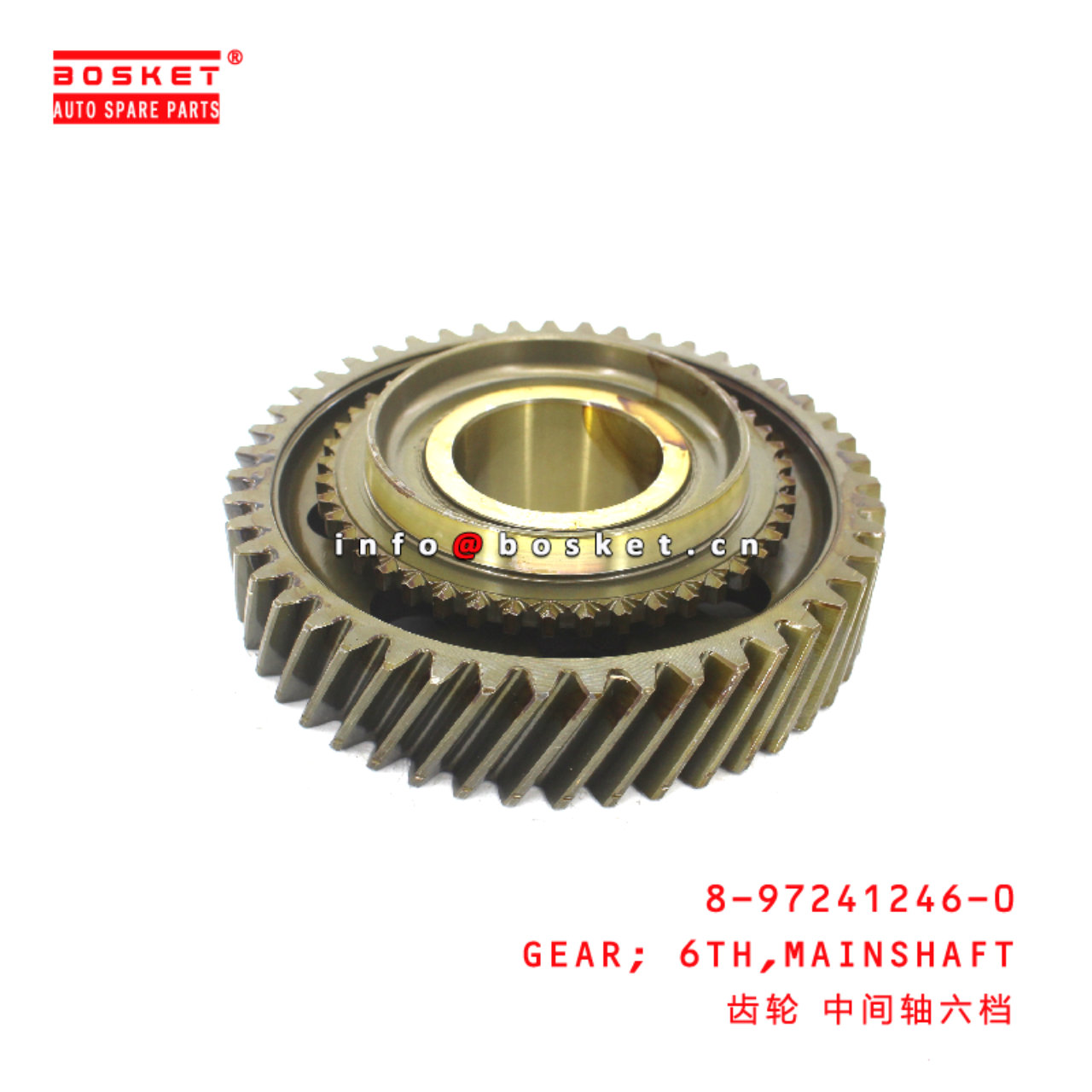 8-97241246-0 Main Shaft Sixth Gear suitable for ISUZU   8972412460