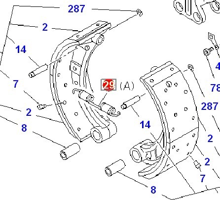 1-09583365-1 CXZ51K brake return spring