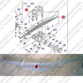 1-51411294-0 1514112940 CYZ51K REAR SPRING ASM