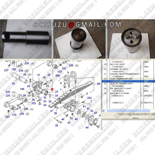 1-51381022-3 1513810223 CYZ51K SPRING SHAFT