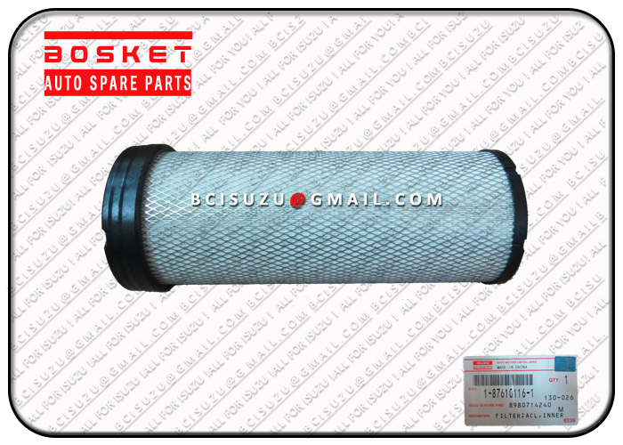 Isuzu BVP 1-87610116-0 8-98071424-0 6HK1 Air Filter