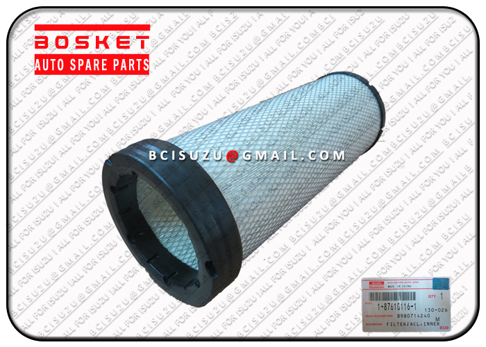 Isuzu BVP 1-87610116-0 8-98071424-0 6HK1 Air Filter