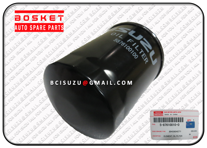 Isuzu BVP 5-87610010-0 8-97301752-0 4HK1 Oil Filter