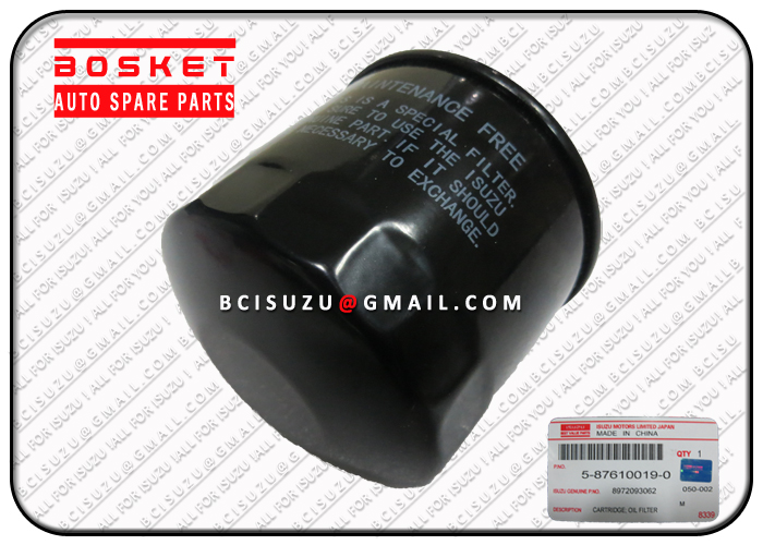 Isuzu BVP 5-87610019-0 8-97209306-2 4JX1 Oil Filter