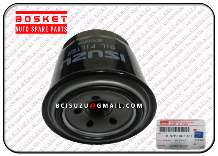 Isuzu BVP 5-87610019-0 8-97209306-2 4JX1 Oil Filter