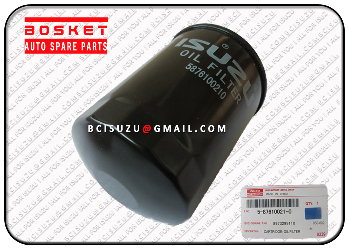 Isuzu BVP 5-87610021-0 8-97329911-0 4JH1 Oil Filter