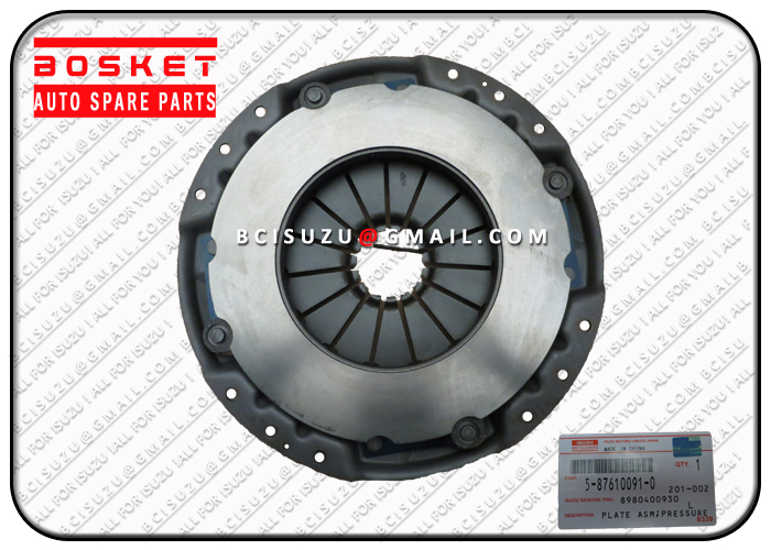 Isuzu BVP 5-87610091-0 8-98040093-0 4JH1 Clutch Pressure Plate