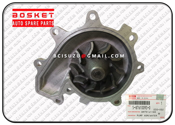 Isuzu BVP 5-87610093-0 8-97314118-0 4HE1 Water Pump