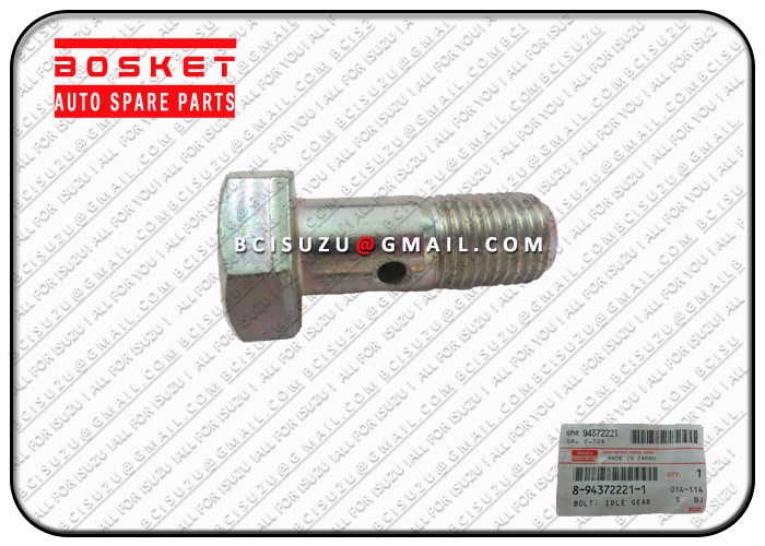 ISUZU 8-94372221-1 4HK1 BOLT; IDLE GEAR M14*36.5