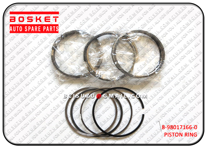 ISUZU 8-98017166-0 4HK1 RING SET; PISTON,STANDARD