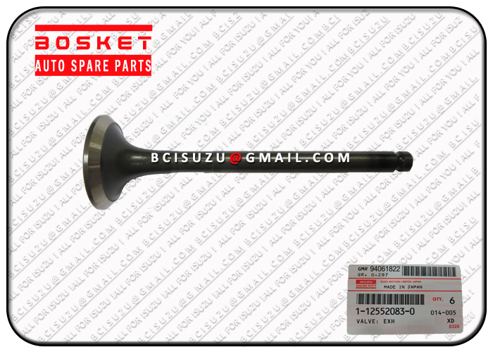 1125521110 1-12552111-0 Isuzu 6BG1 Exhuast Valve 1125520830 1-12552083-0 