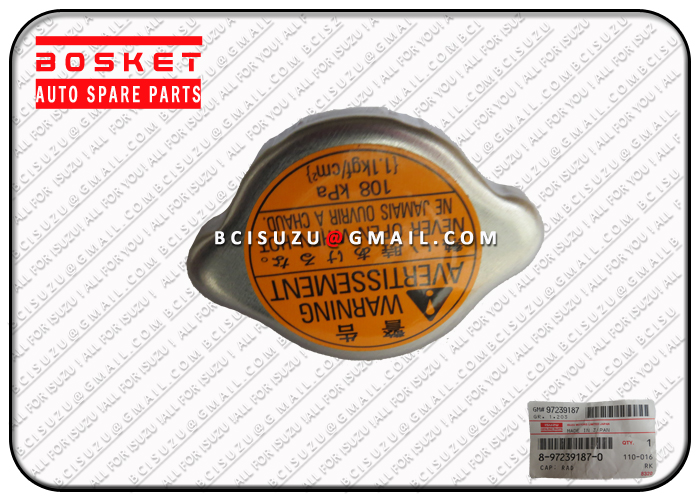 Isuzu NKR55 4JB1 Cap Rad 8972391870 8-97239187-0 