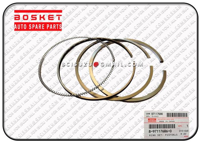 8971176860 Piston Standard Ring Set 8-97117686-0 For ISUZU NPR65 4BD1 4BD2  