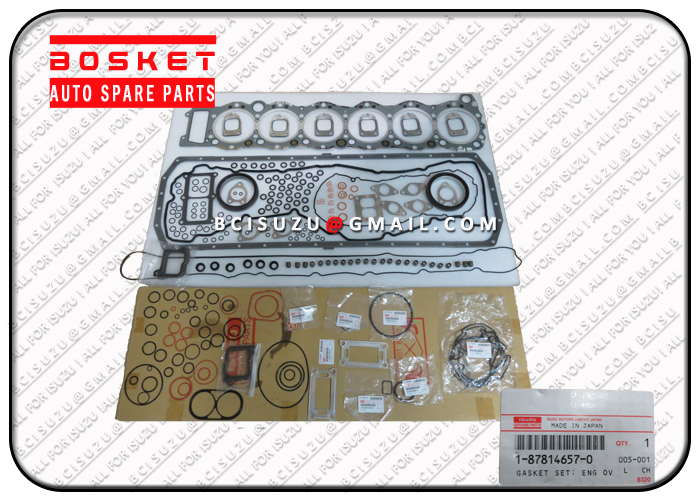 1878146570 1-87814657-0 Engine Overhaul Gasket Set 1878138110 1-87813811-0 For ISUZU CYZ51 6WF1 