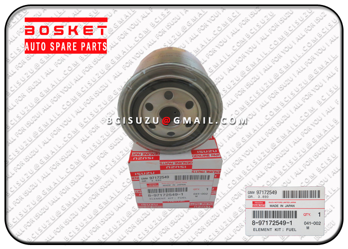 8971725492 8-97172549-2 Fuel Filter Element Kit For ISUZU 4BG1 4HF1 