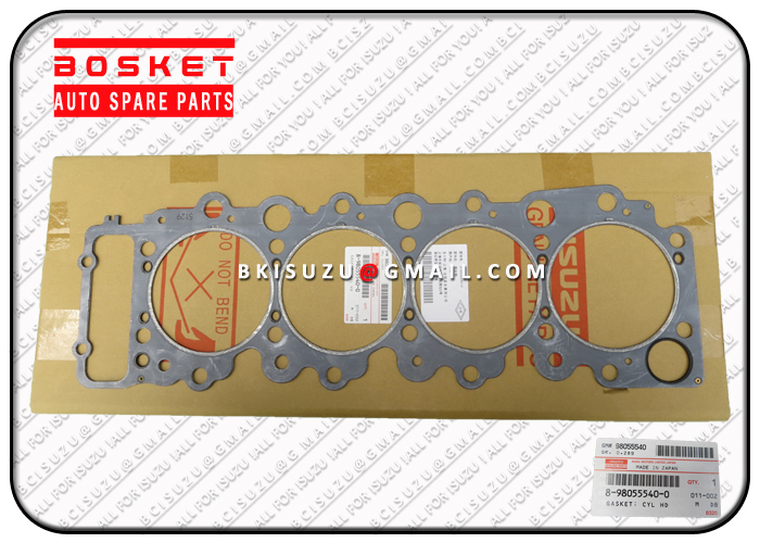 8980555400 8-98055540-0 Cylinder Head Gasket For ISUZU NPR75 4HK1 