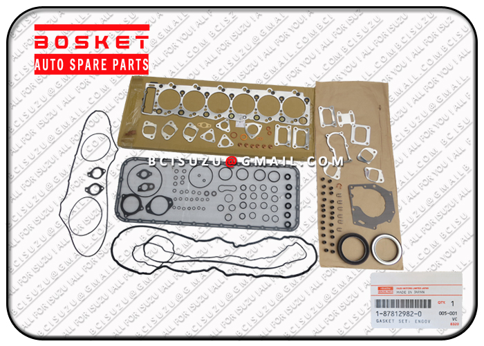 Engine Overhaul Gasket Set For Isuzu 6HK1 Engine 1878129821 1-87812982-1 