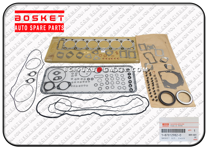 Engine Overhaul Gasket Set For Isuzu 6HK1 Engine 1878129821 1-87812982-1 