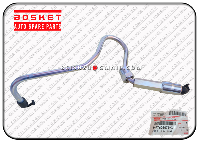 No 1 Injector Pipe For Isuzu XY 6HK1 Engine 8976026753 8-97602675-3 