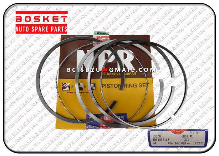 Piston Ring Set For Isuzu CXZ51K 6WF1 1121211540 1-12121154-0