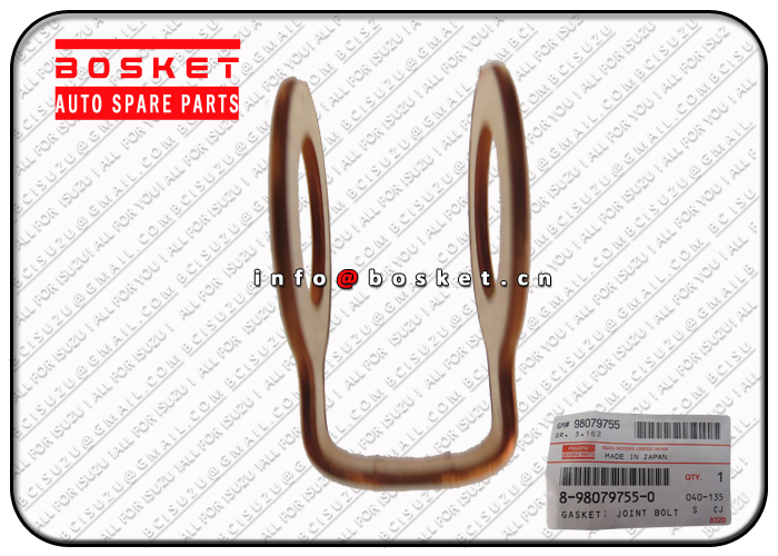 8-98079755-0 8980797550 Leak Off Pipe Joint Bolt Gasket Suitable For ISUZU CVZ CXZ CYZ 4HK1 6HK1