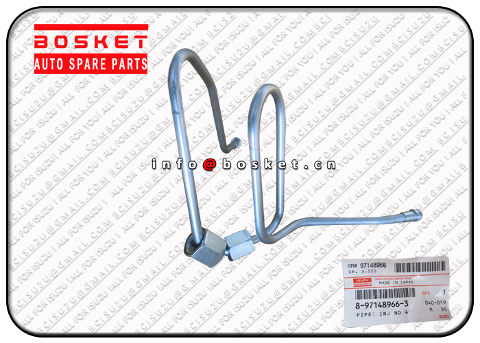 8-97148966-3 8971489663 Injection No.4 Pipe Suitable For ISUZU NPR 4HE1 